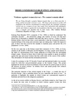 violence against women in the congo front page